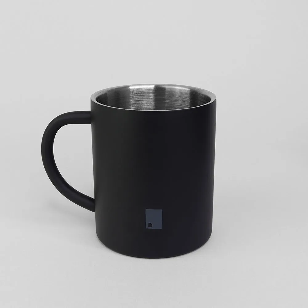 250 ml Matte Black Stainless Steel Insulated Mug Set