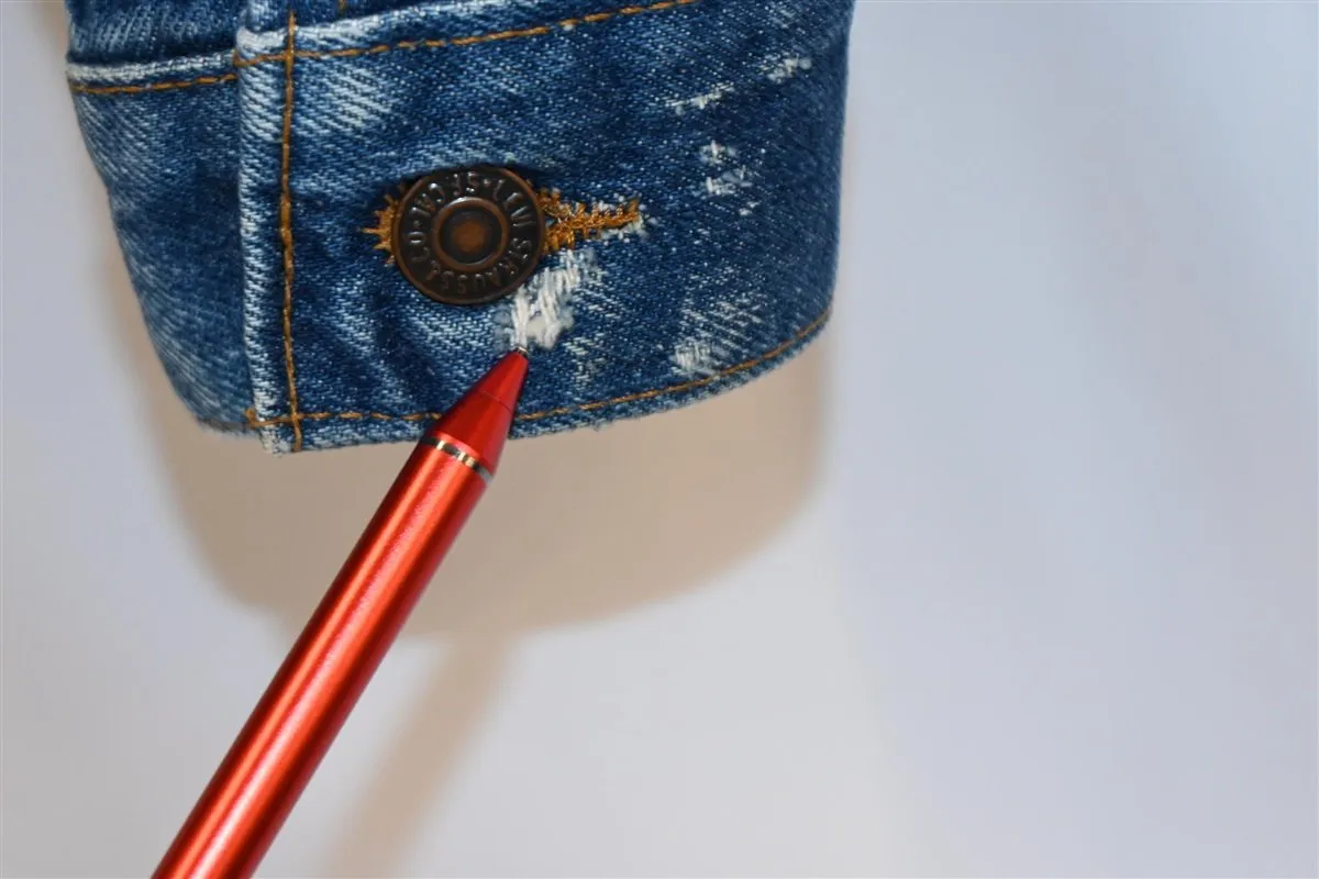 80s Levi's Type 3 Trucker Side Pocket Denim Jacket Medium