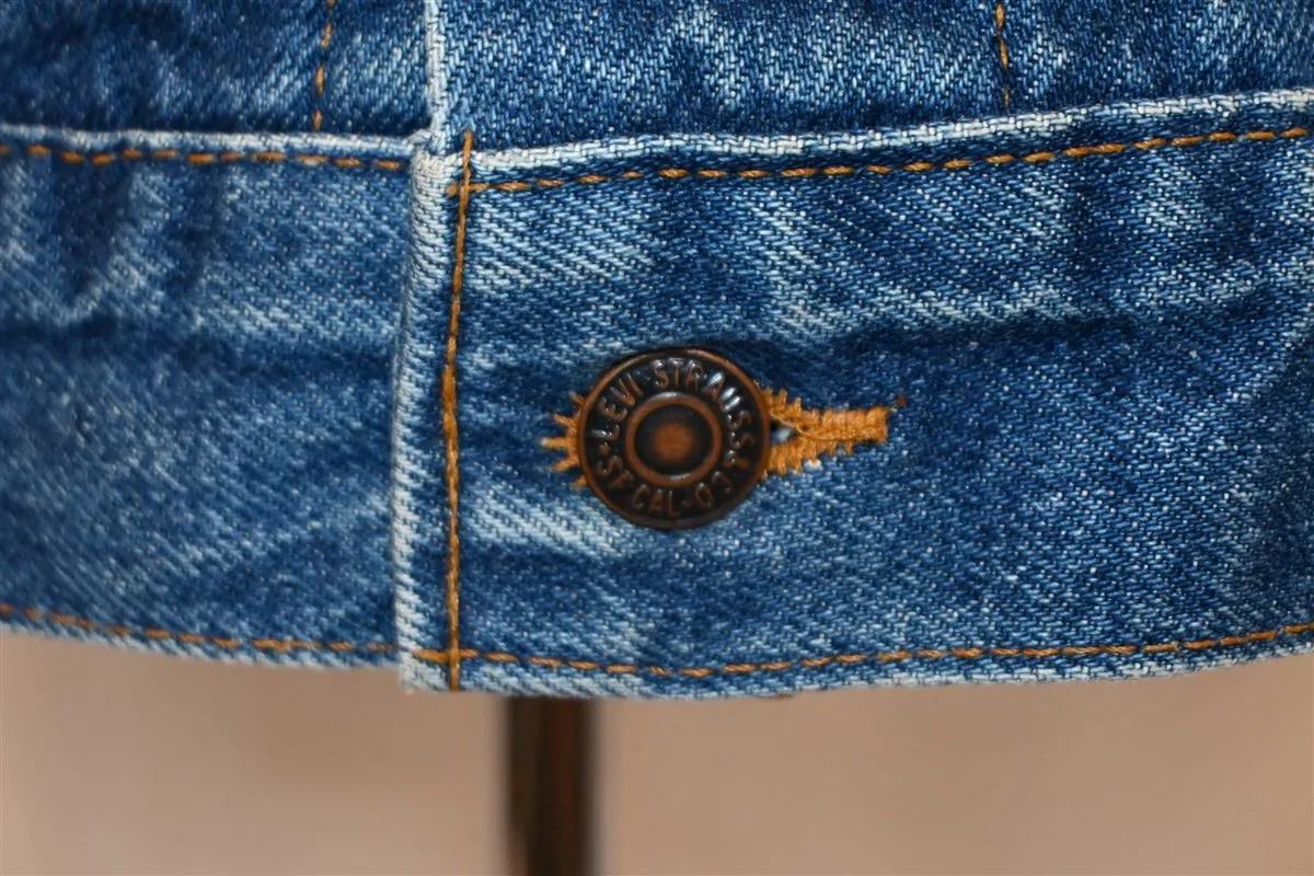 80s Levi's Type 3 Trucker Side Pocket Denim Jacket Medium
