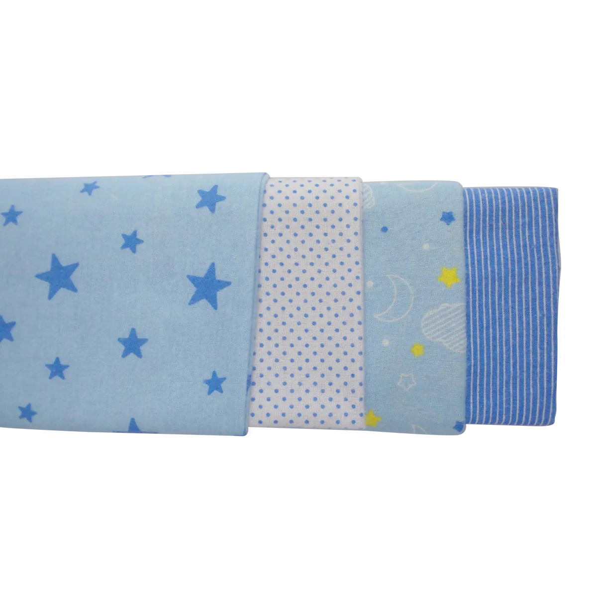 Bambini Blue Four Pack Receiving Blanket