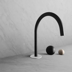 BARiL B35-8100-00L-KI-050 Wall-Mounted Lavatory Faucet Spout With Deck Mounted Handles