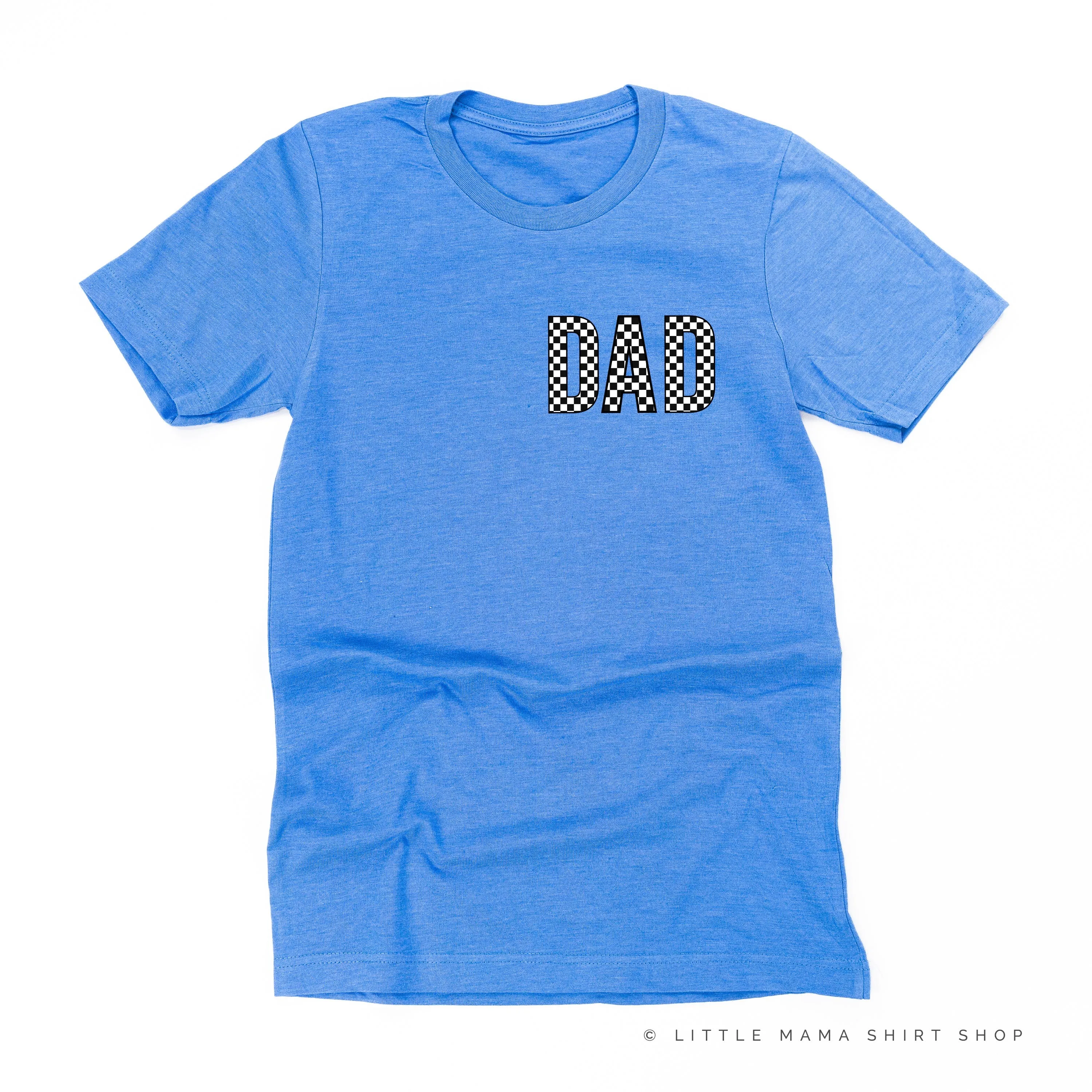 BLOCK FONT CHECKERS - DAD - Unisex Tee
