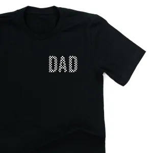 BLOCK FONT CHECKERS - DAD - Unisex Tee