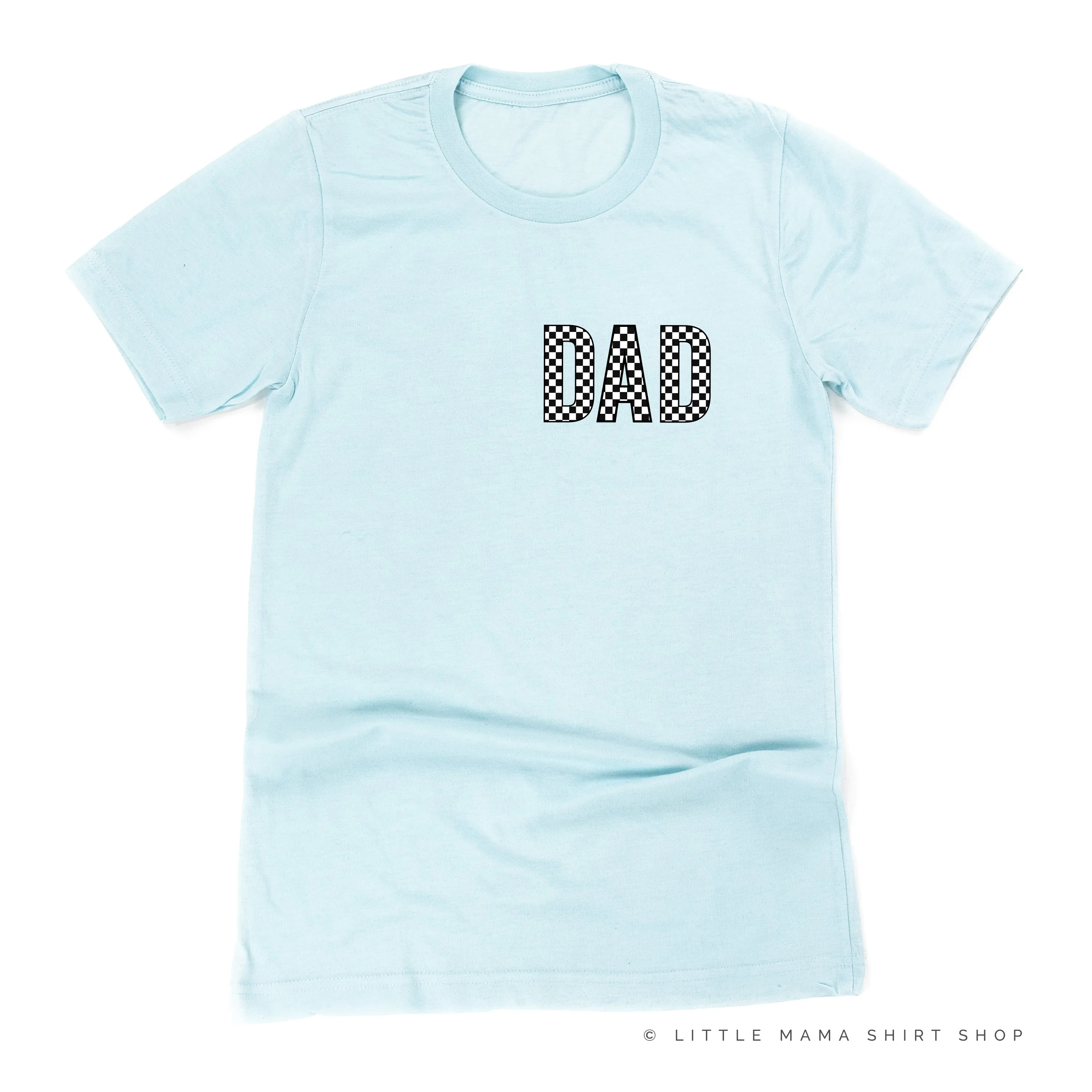 BLOCK FONT CHECKERS - DAD - Unisex Tee