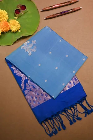 Blue Soft Silk Saree