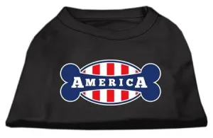 Bonely in America Screen Print Shirt Black  XXXL (20)