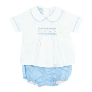 Boys Smocked Ethan Diaper Set