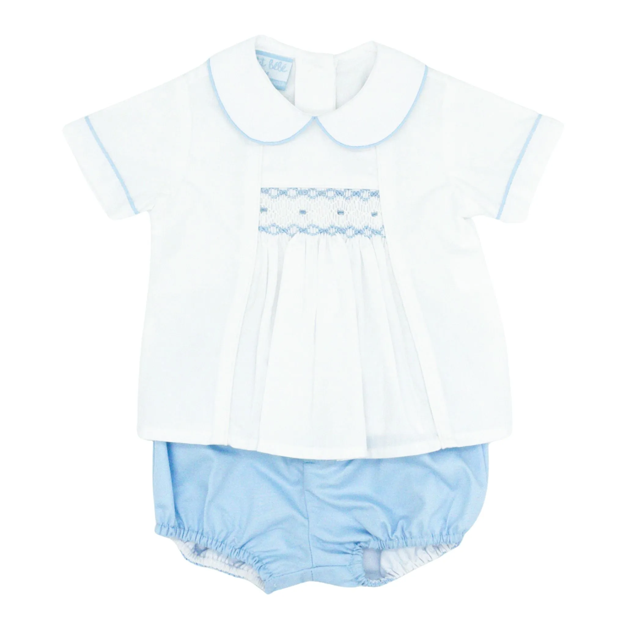 Boys Smocked Ethan Diaper Set