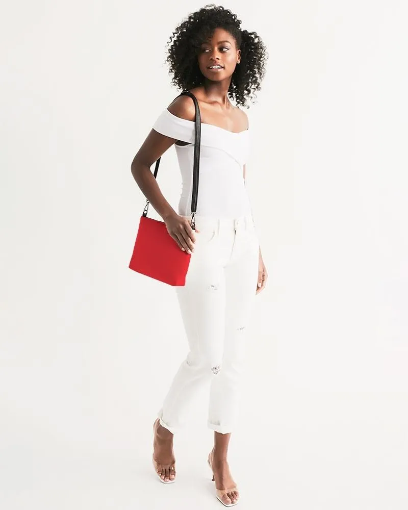 Bright Red Zip Pouch | Bright Pure Red | C0M100Y100K0