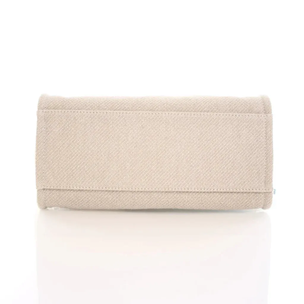 Chanel Small Deauville Tote Grey Canvas