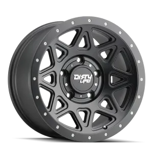 Dirty Life Theory 16X8 6X139.7 0mm Matte Black With  Matte Black Lip