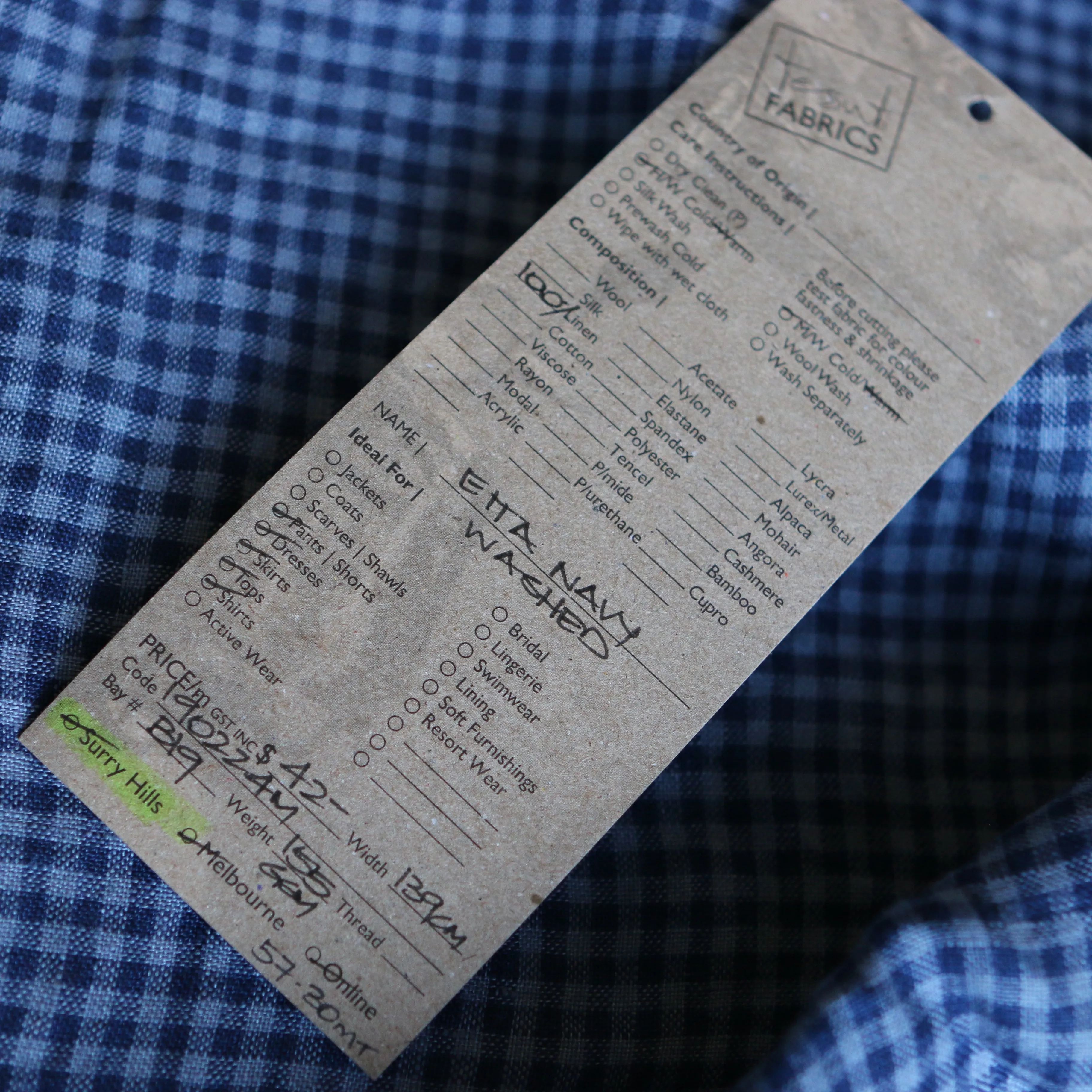 Etta Navy Linen