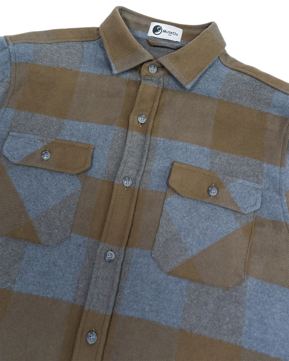 Field Grand Flannel, Caper Green
