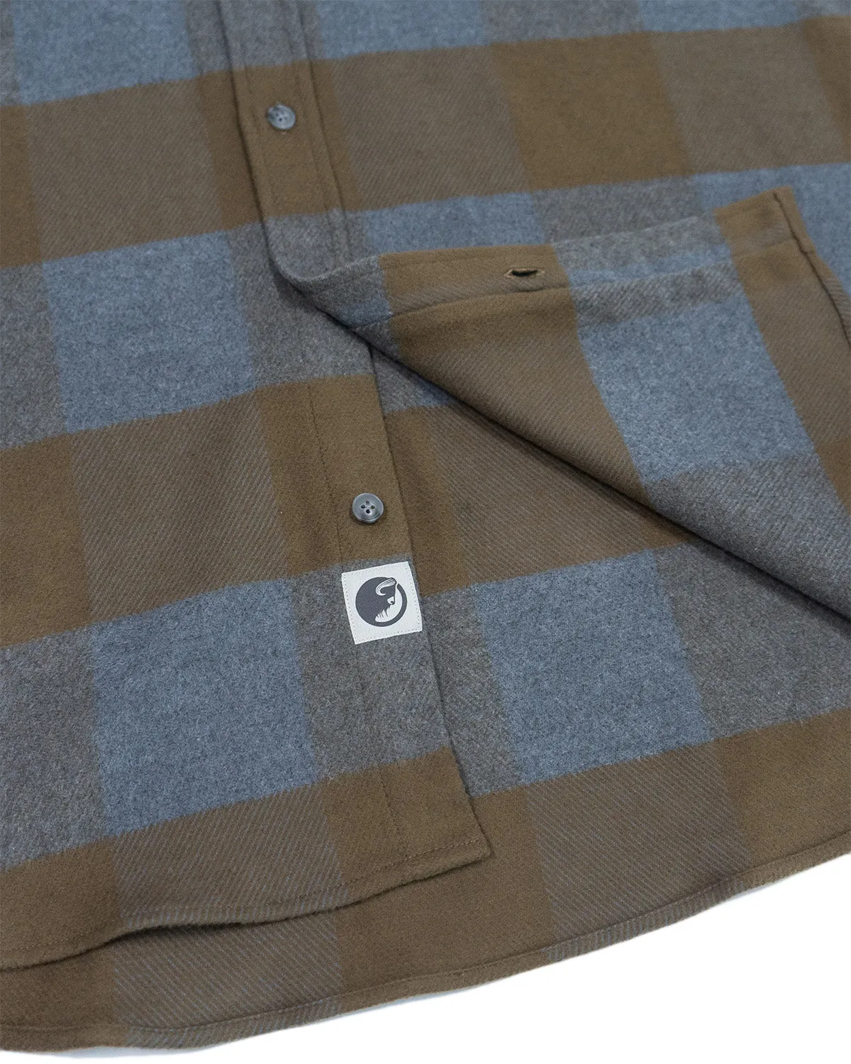 Field Grand Flannel, Caper Green
