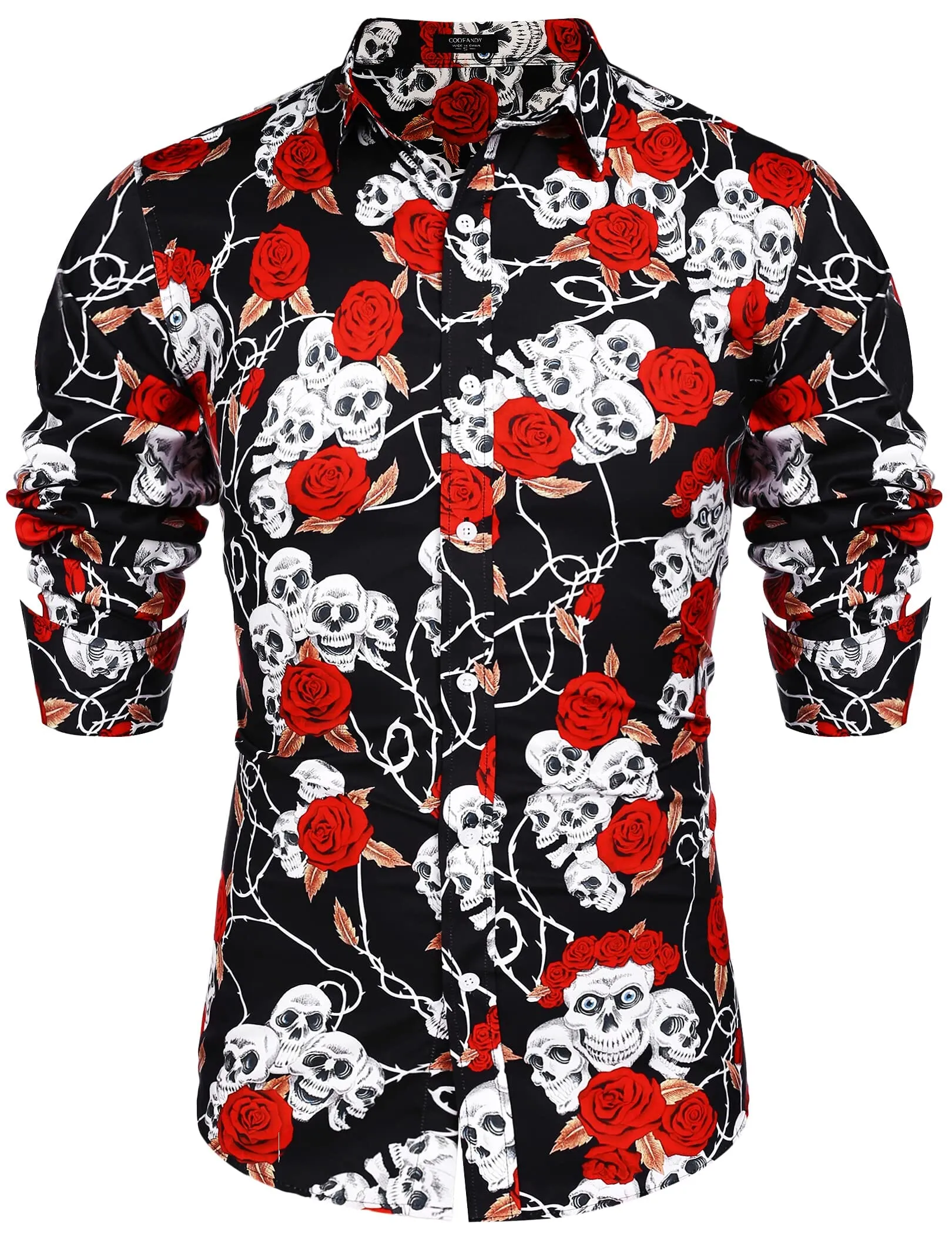 Floral Hawaiian Tropical Button Down Beach Shirt (US Only)