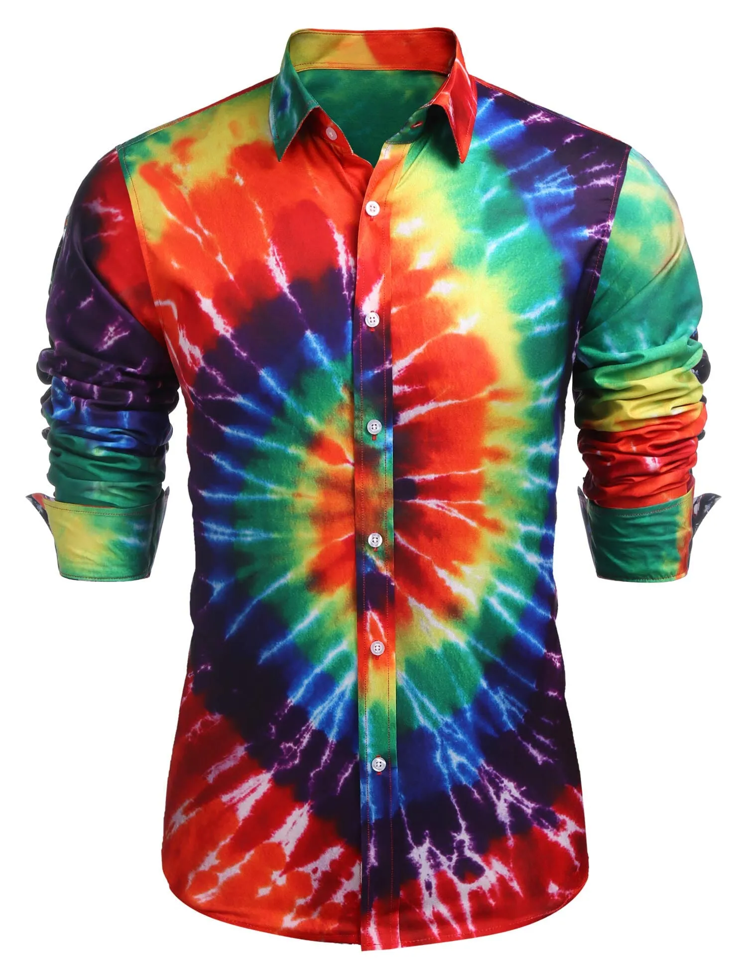 Floral Hawaiian Tropical Button Down Beach Shirt (US Only)