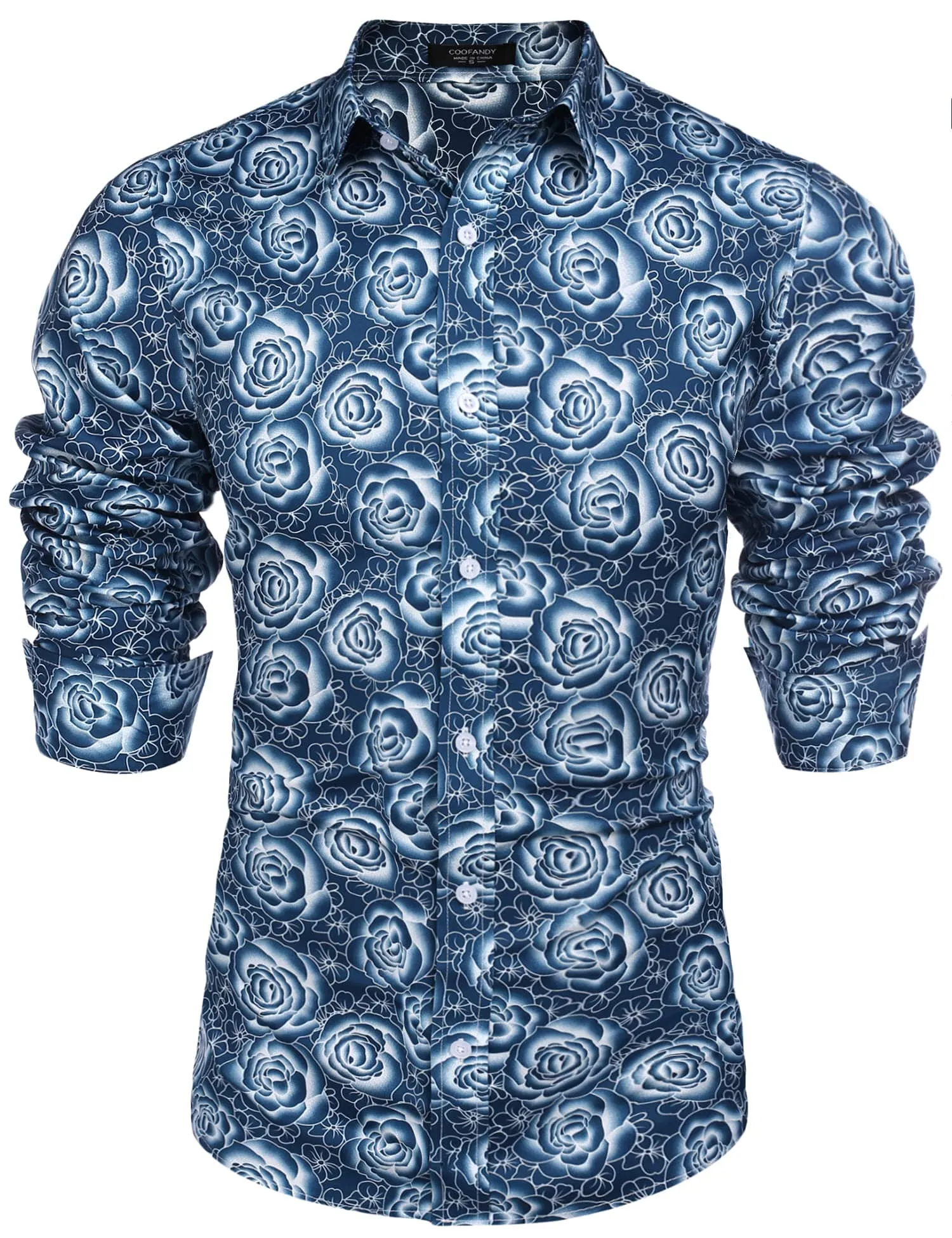 Floral Hawaiian Tropical Button Down Beach Shirt (US Only)