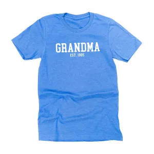 Grandma - EST. (Select Your Year) ﻿- Unisex Tee