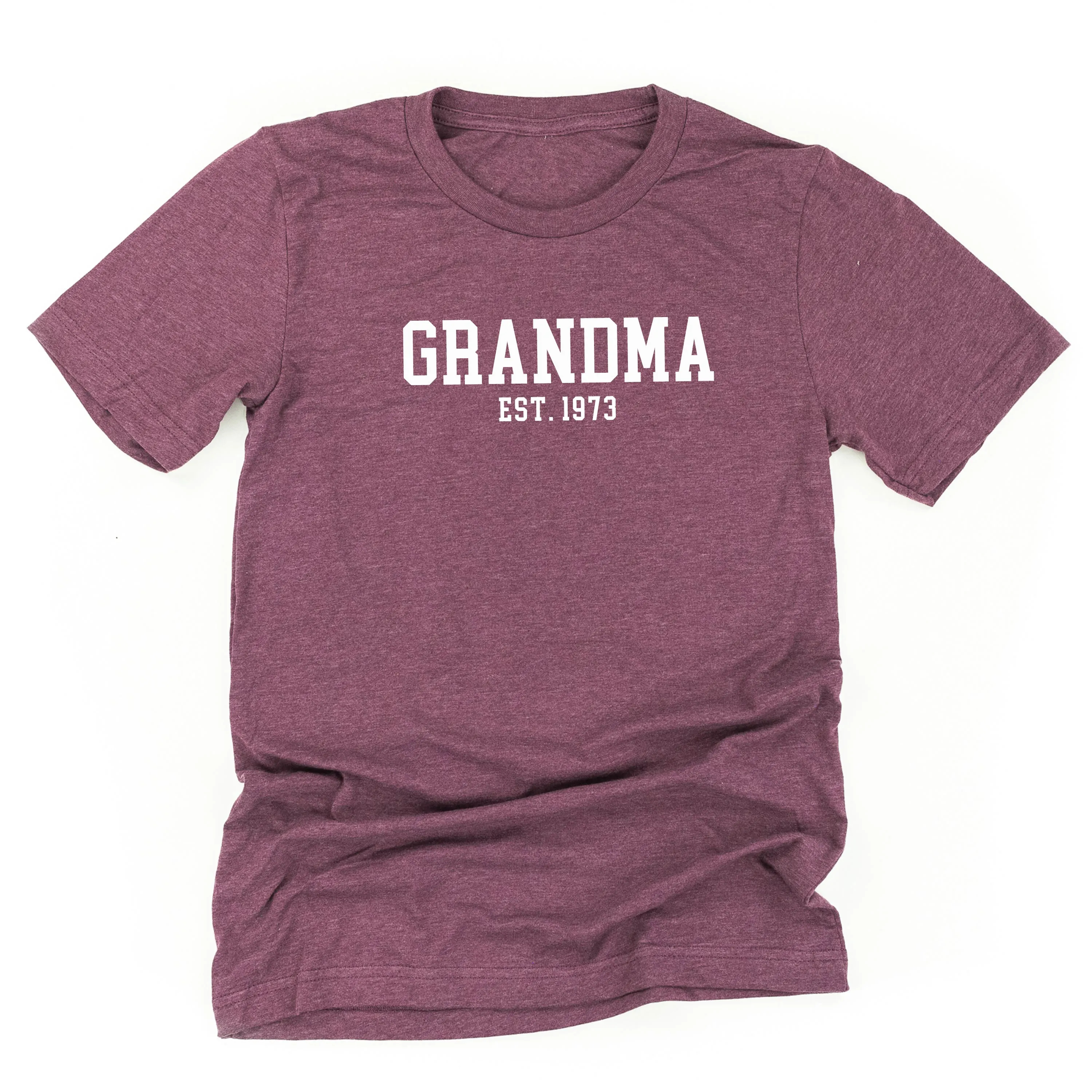 Grandma - EST. (Select Your Year) ﻿- Unisex Tee