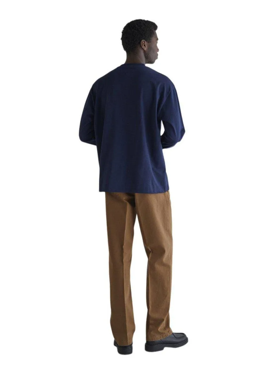 Hanes Over L/S Tee - Navy