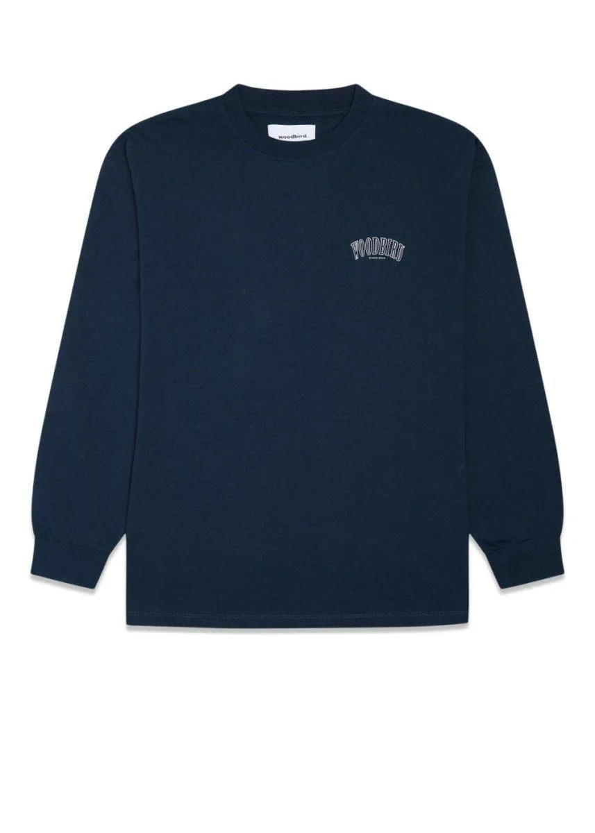 Hanes Over L/S Tee - Navy