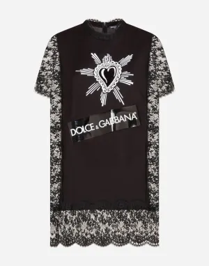 Heart Embroidery Jersey T-Shirt