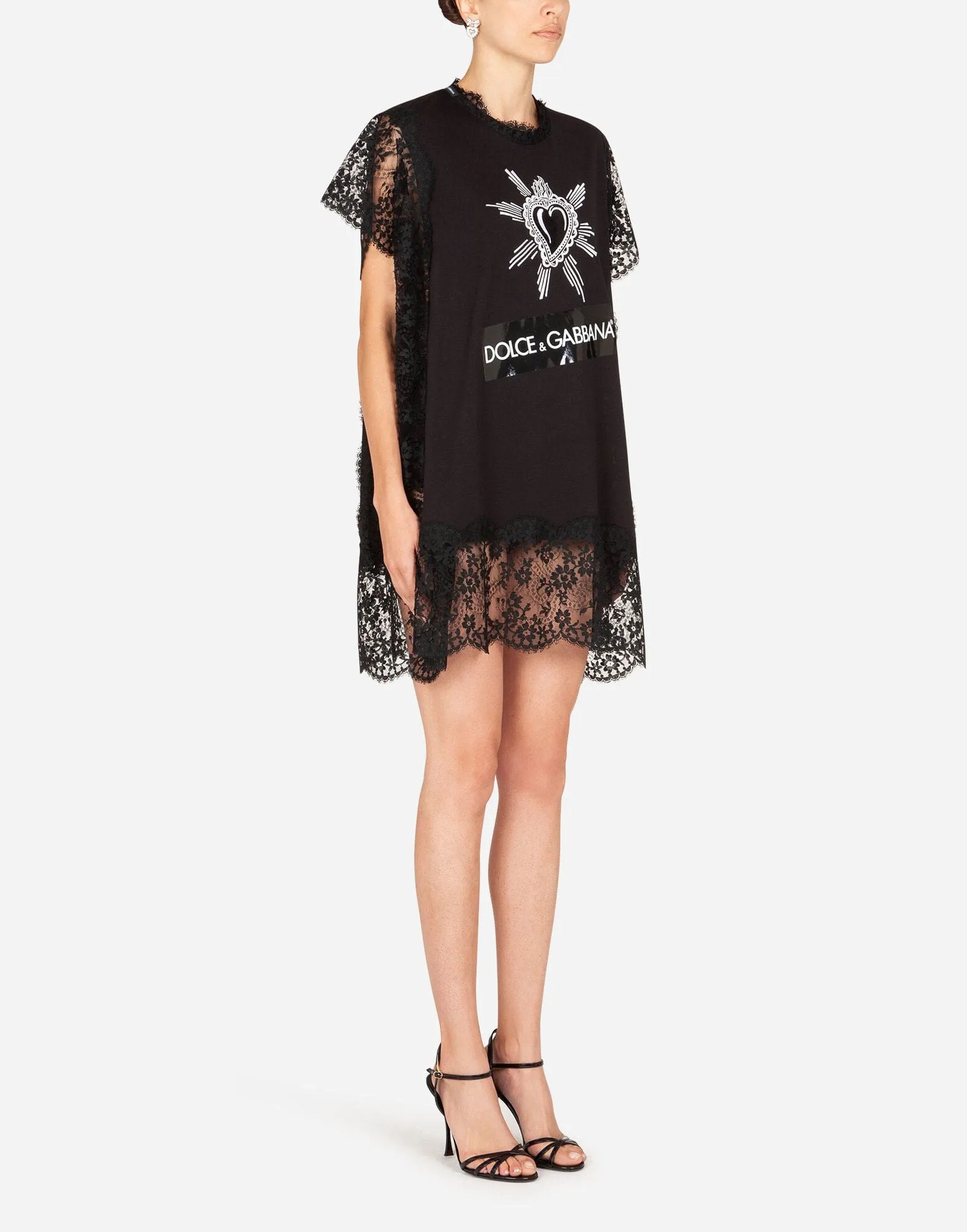 Heart Embroidery Jersey T-Shirt