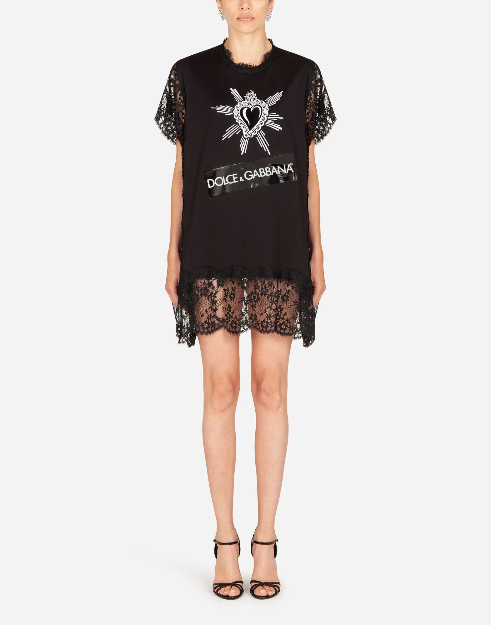 Heart Embroidery Jersey T-Shirt