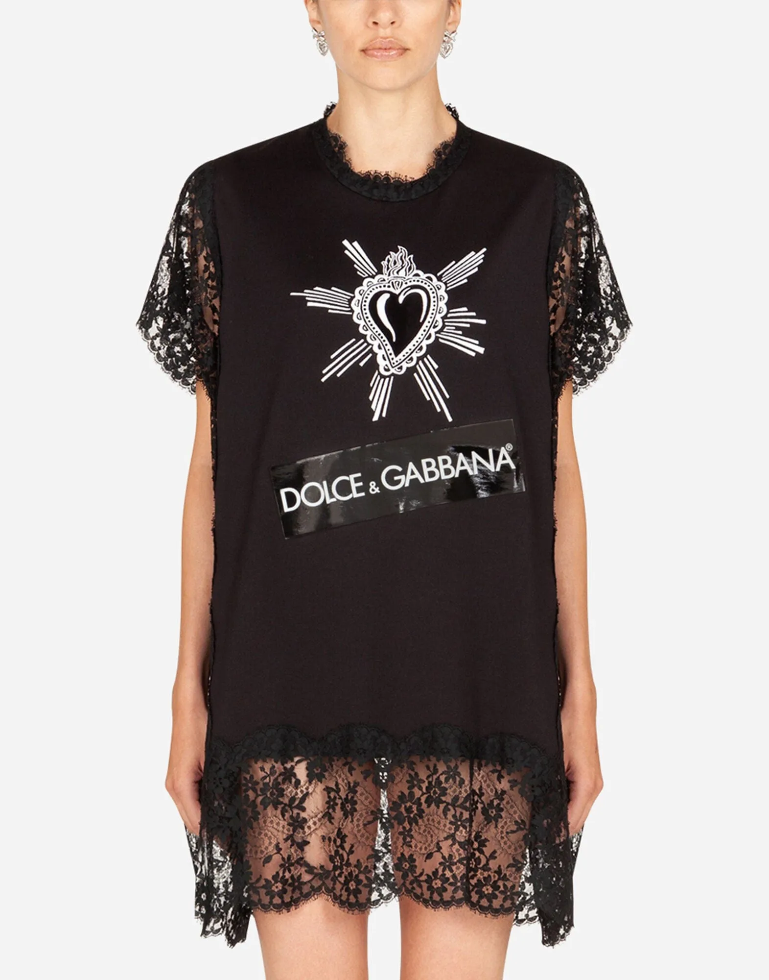 Heart Embroidery Jersey T-Shirt