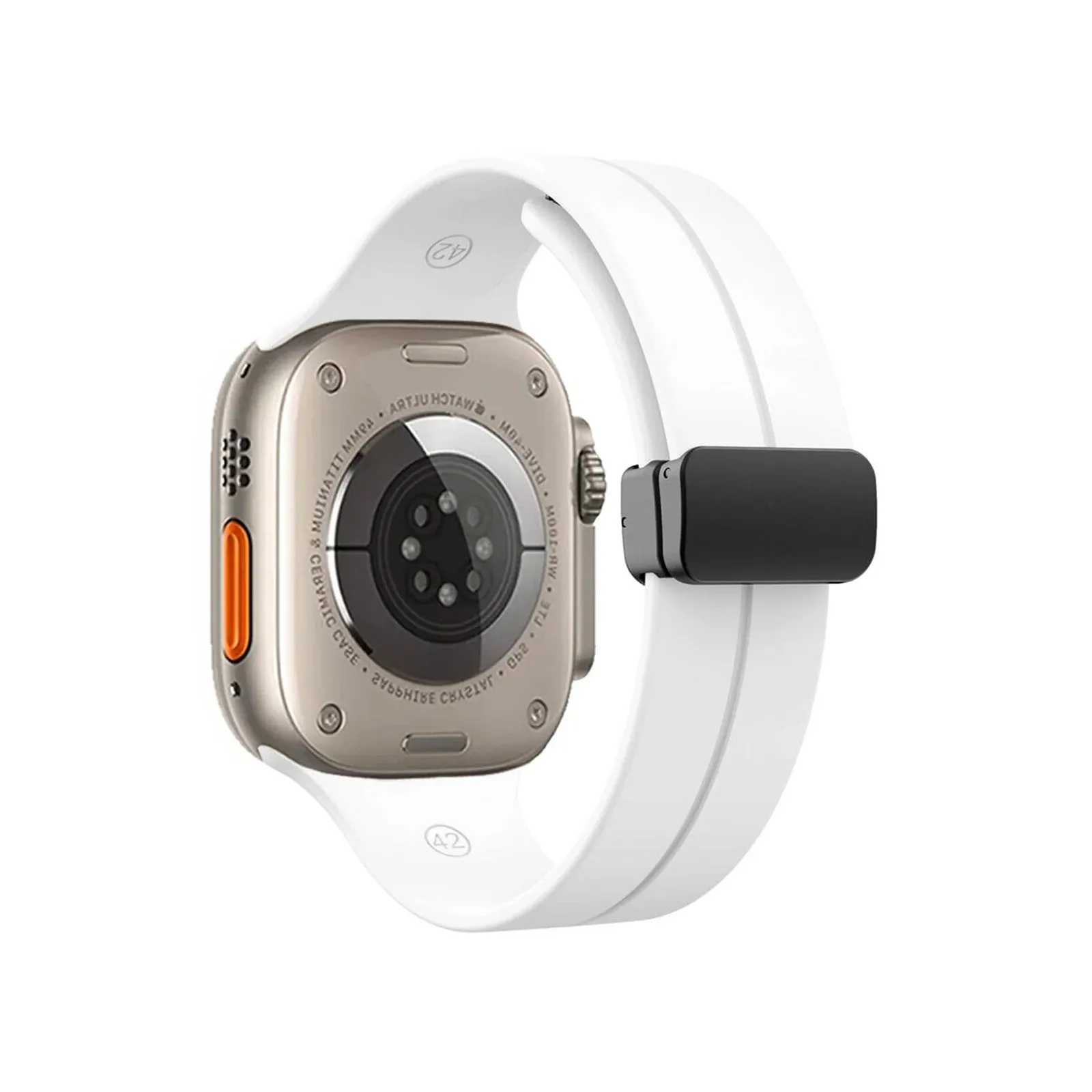 Kingston White  Watch Strap For Apple