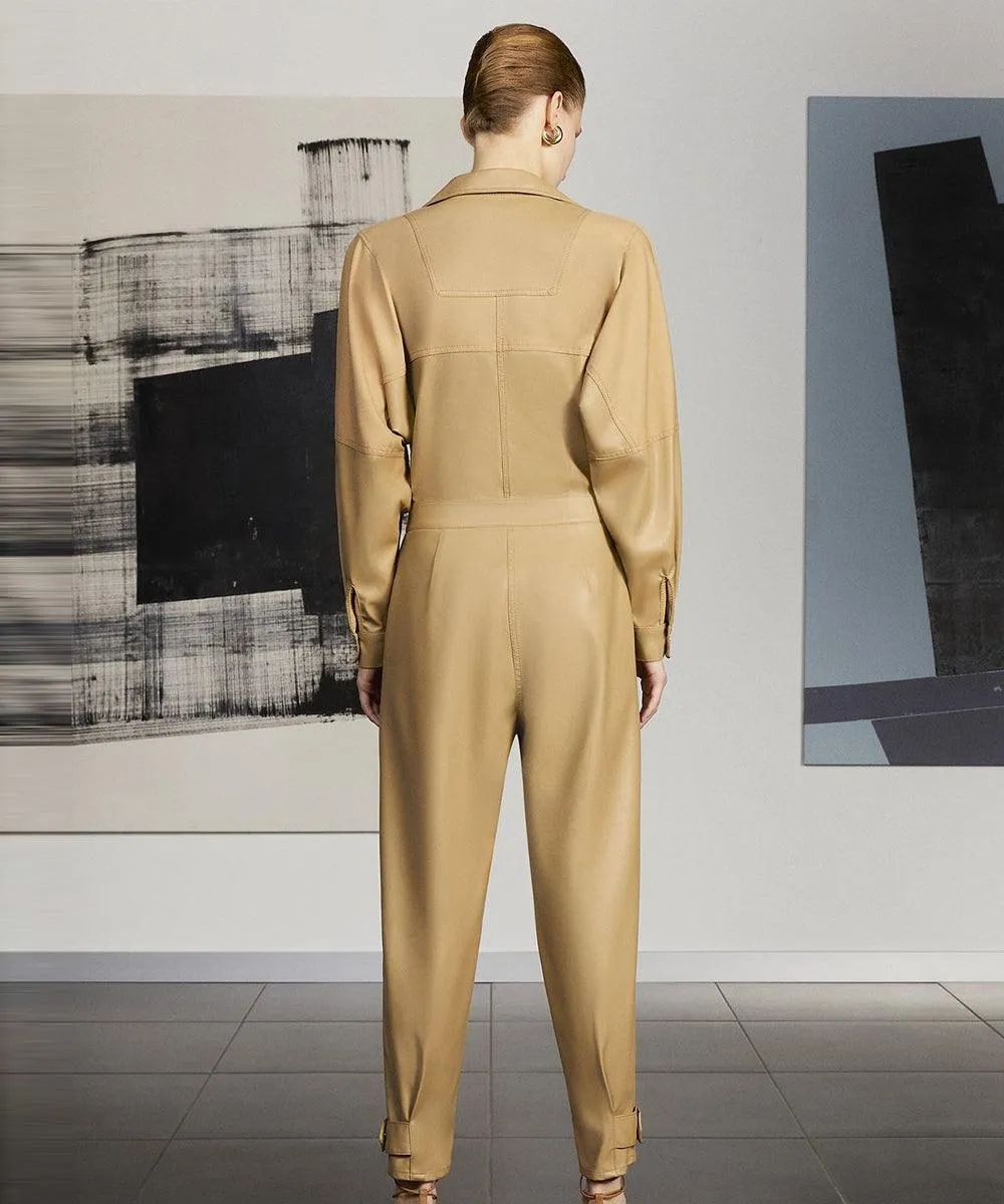 Light Brown Leather Dress