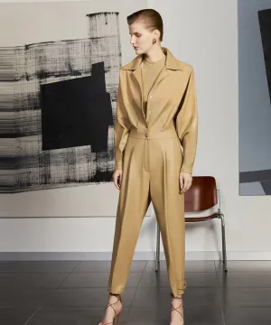 Light Brown Leather Dress