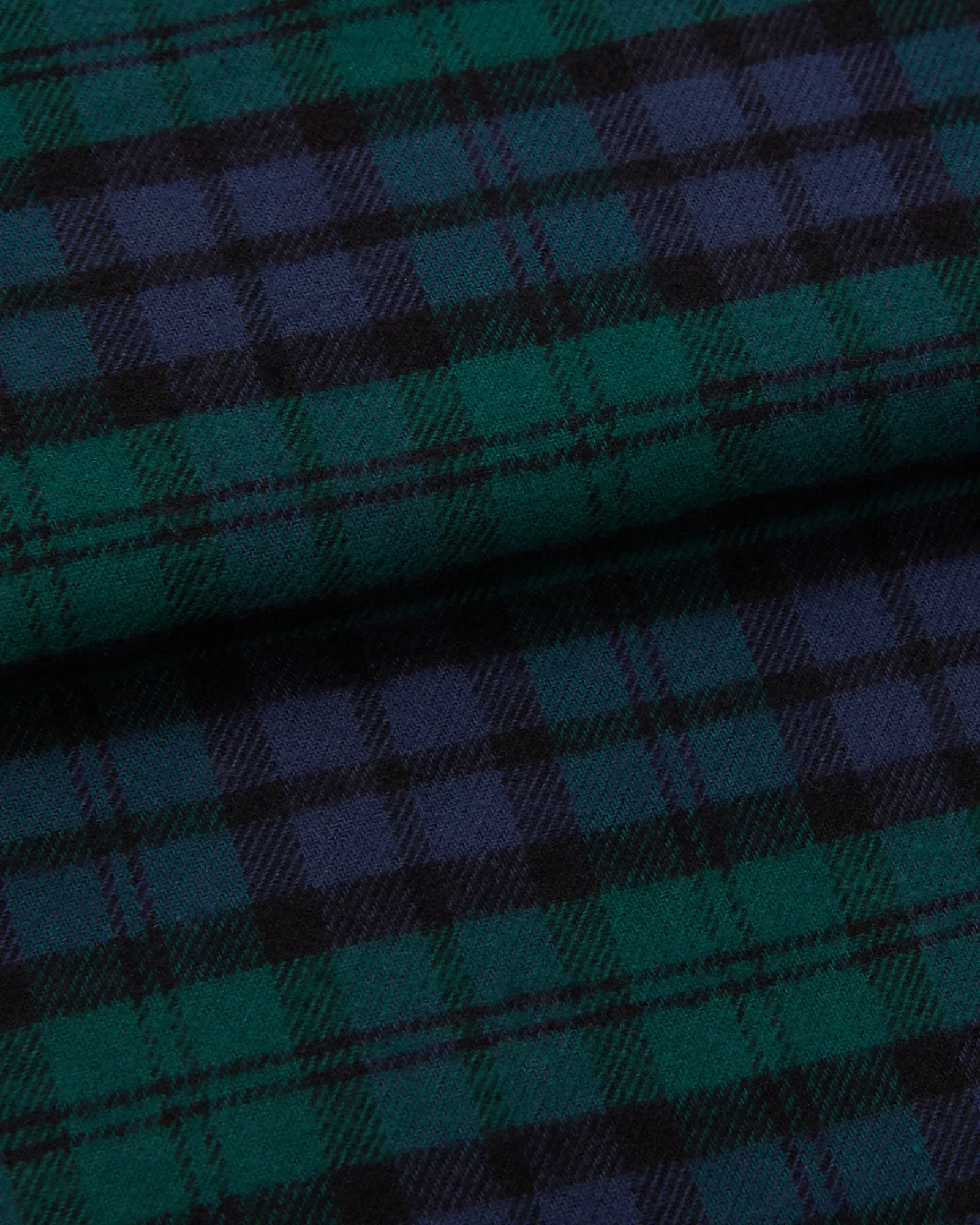 Men's Brushed Cotton Pyjama Trousers - Litton Blackwatch Tartan