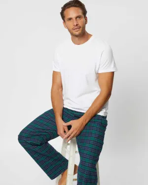 Men's Brushed Cotton Pyjama Trousers - Litton Blackwatch Tartan