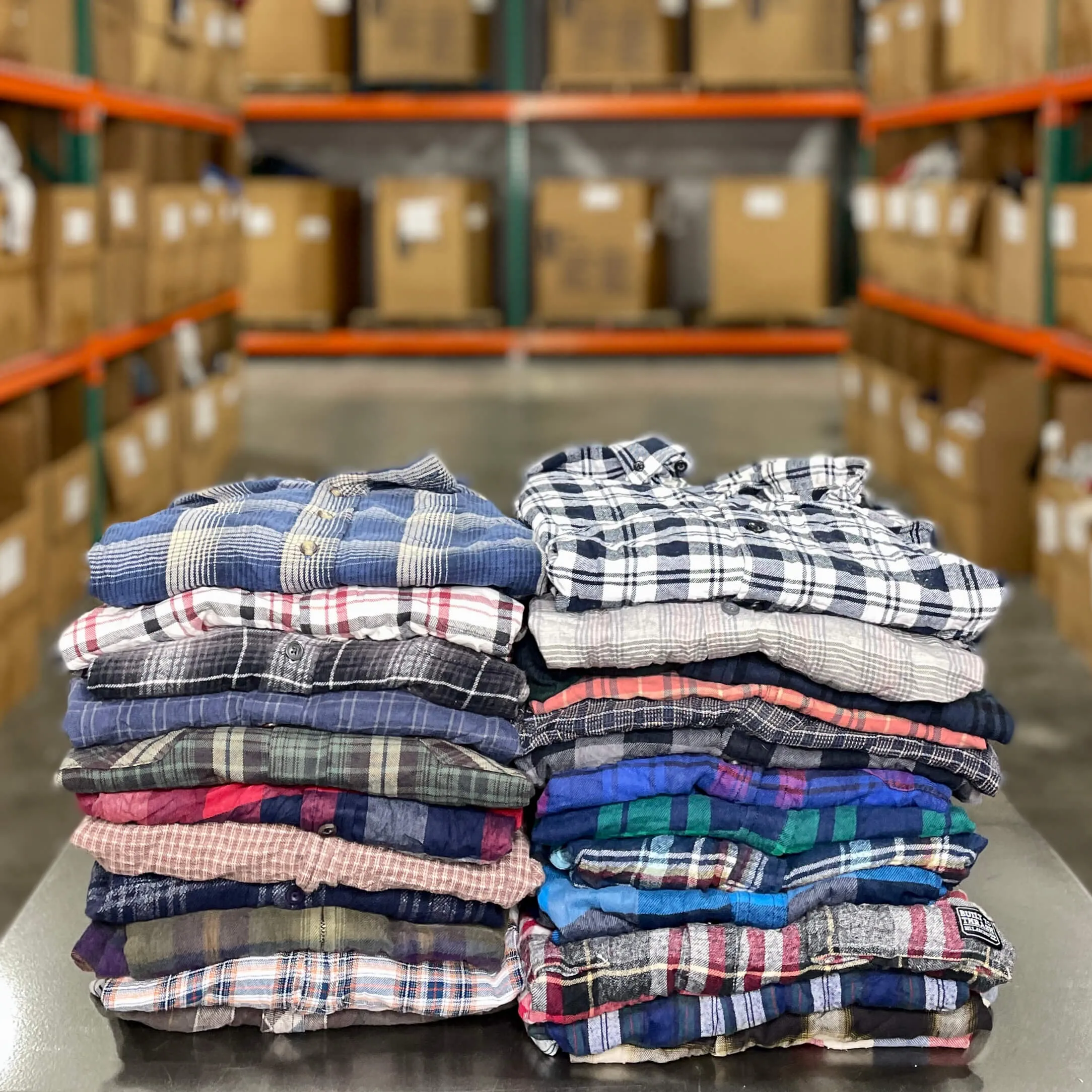 Men's Flannel Shirts Bale