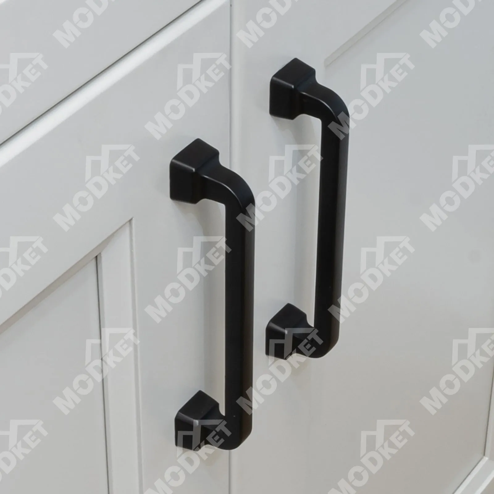 MH1650 Solid Matte Black Cabinet Pulls Handles