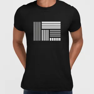 Modern Geometric Elements - Line Dots & Shapes Printed t-shirts Unisex Sample 15