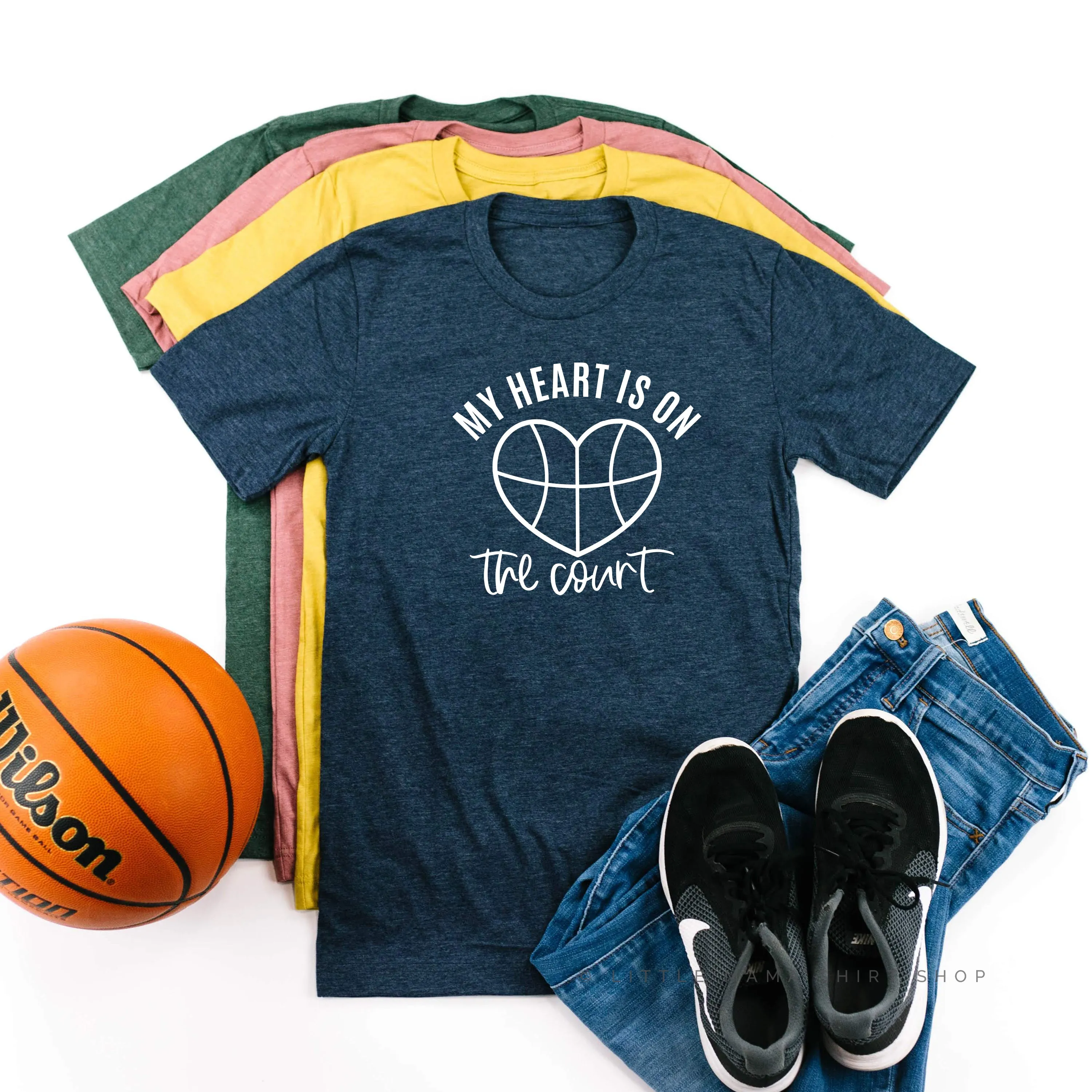My Heart is on the Court - Unisex Tee