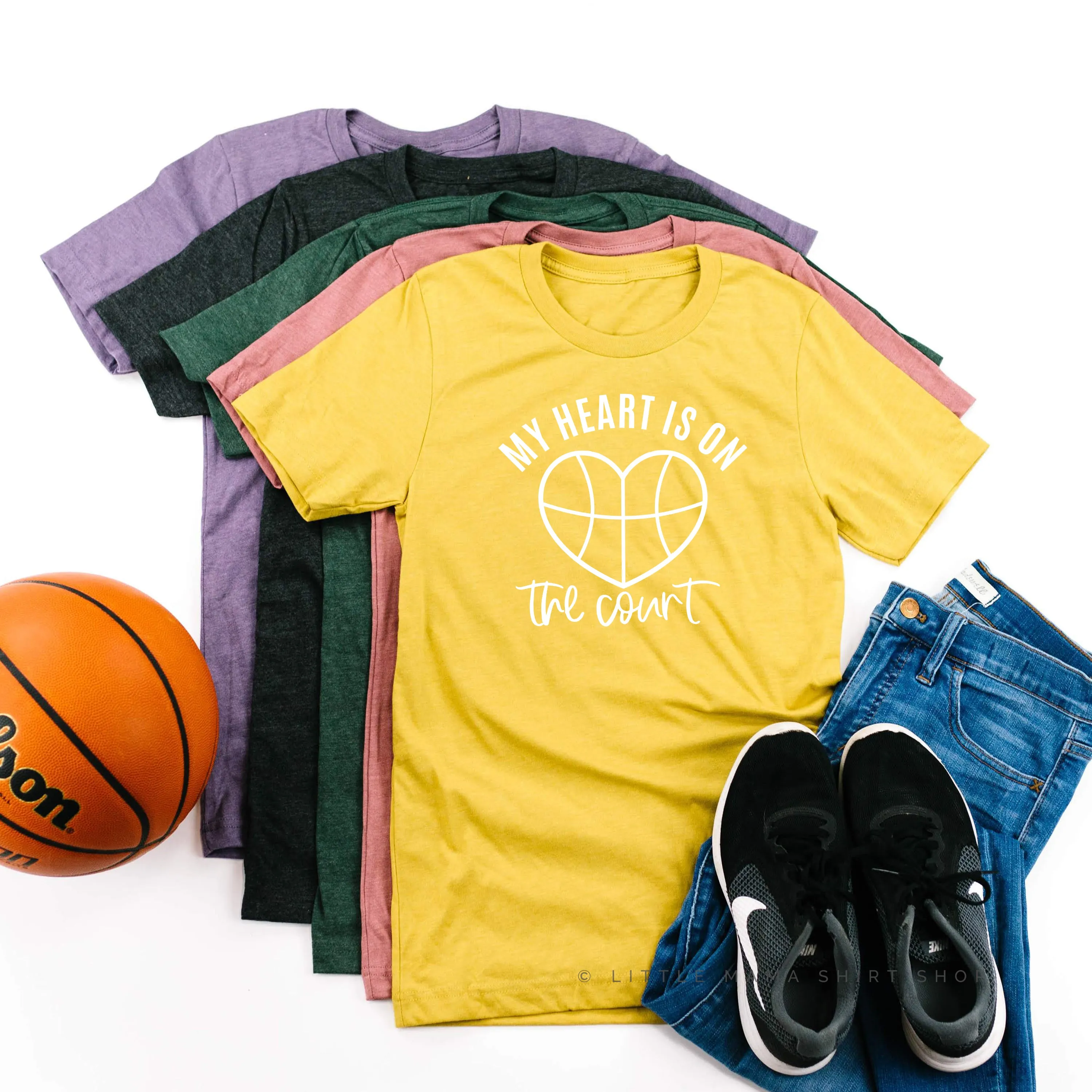 My Heart is on the Court - Unisex Tee