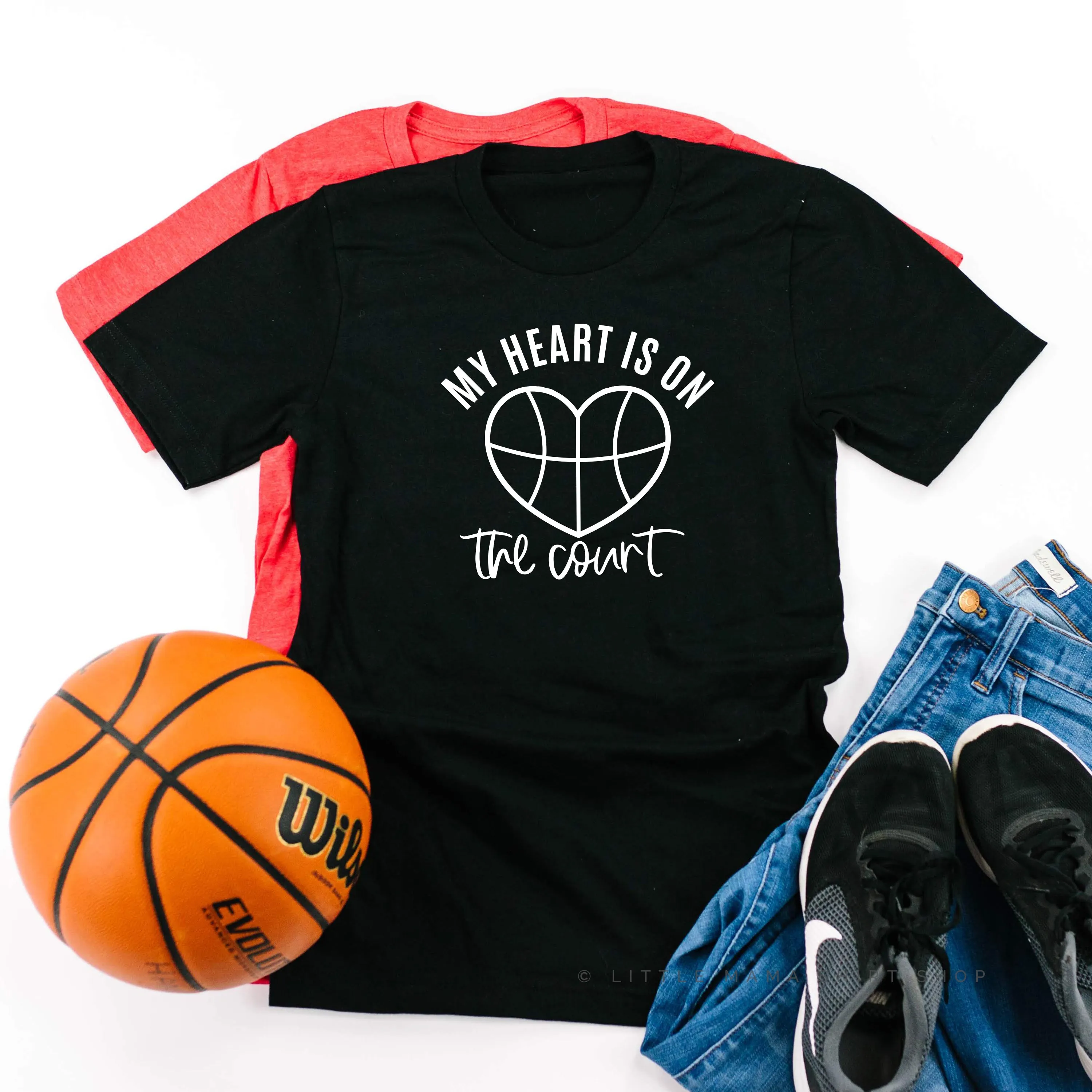 My Heart is on the Court - Unisex Tee