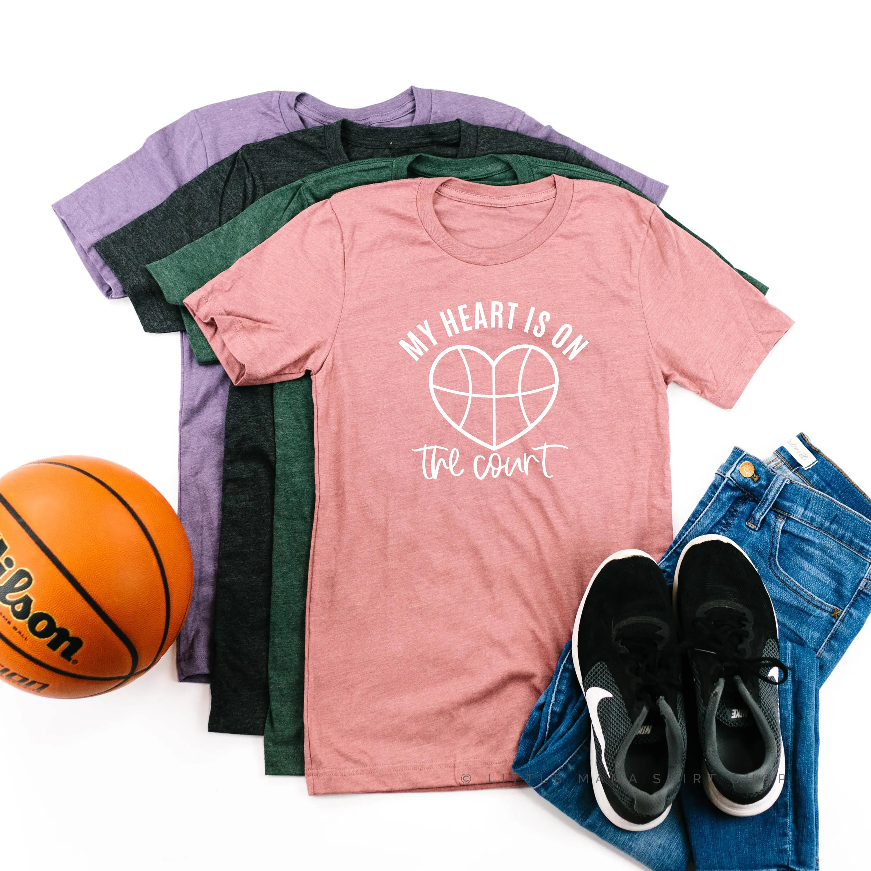 My Heart is on the Court - Unisex Tee