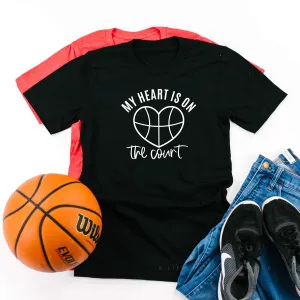 My Heart is on the Court - Unisex Tee