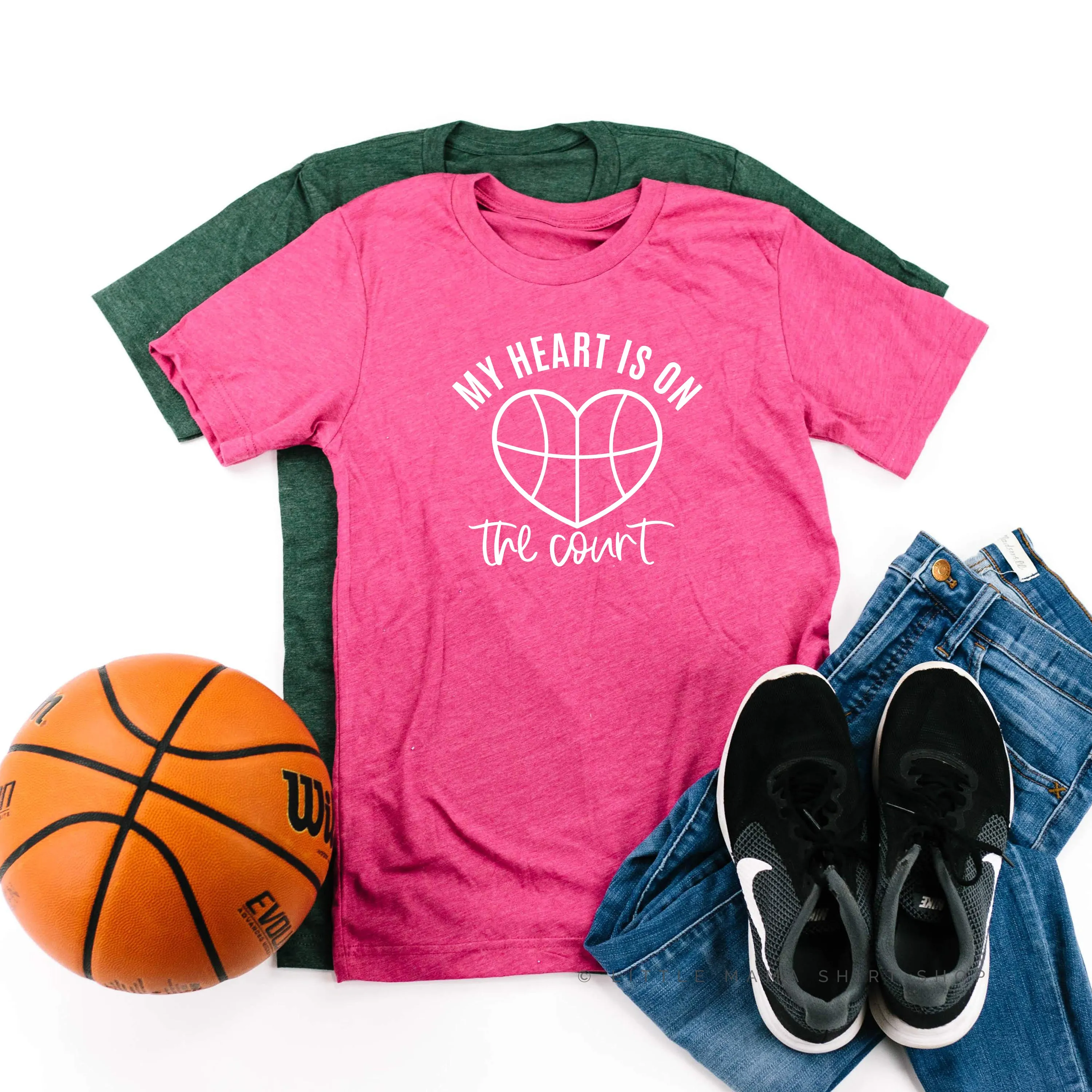 My Heart is on the Court - Unisex Tee