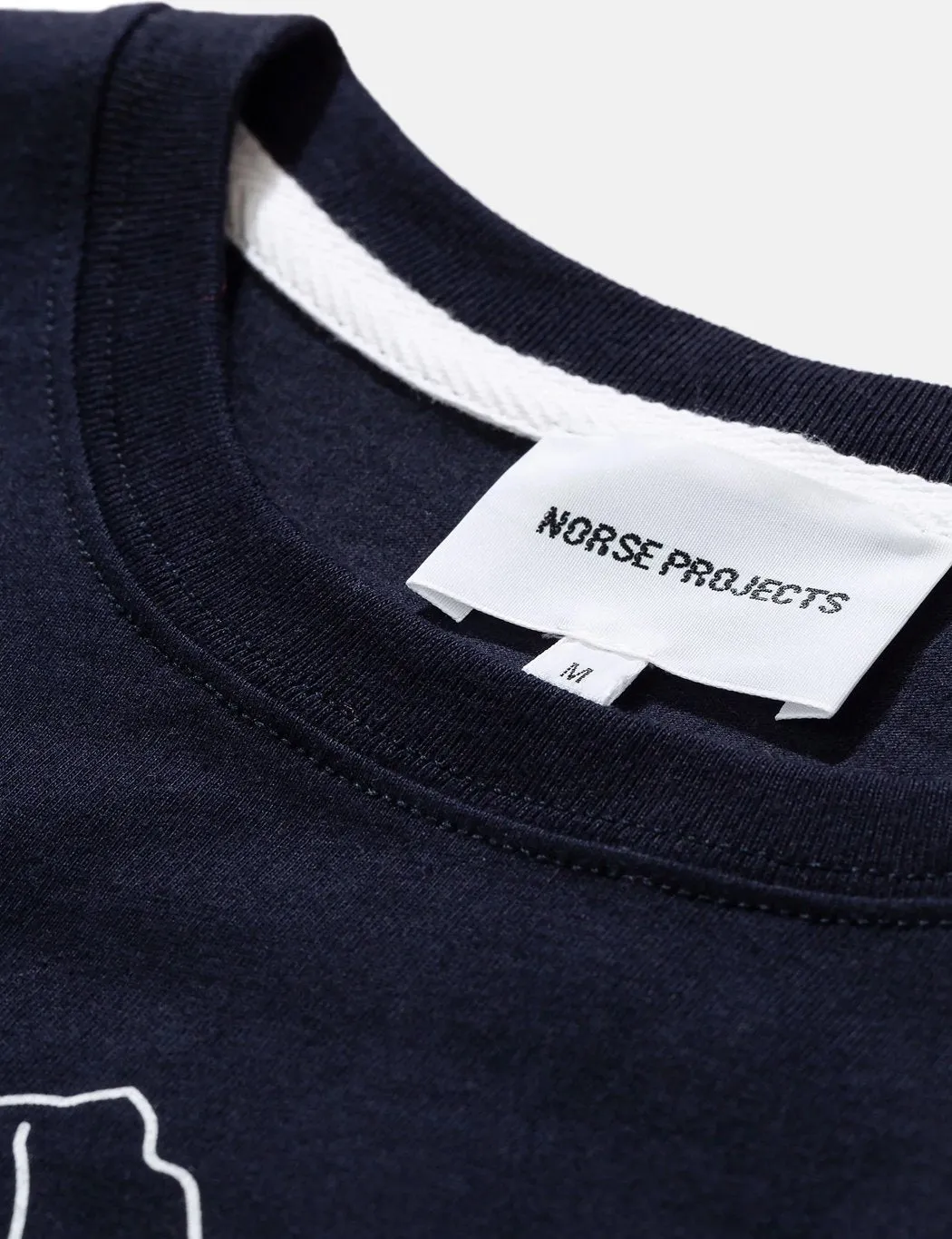 Norse Projects Niels Mountains T-Shirt - Dark Navy Blue
