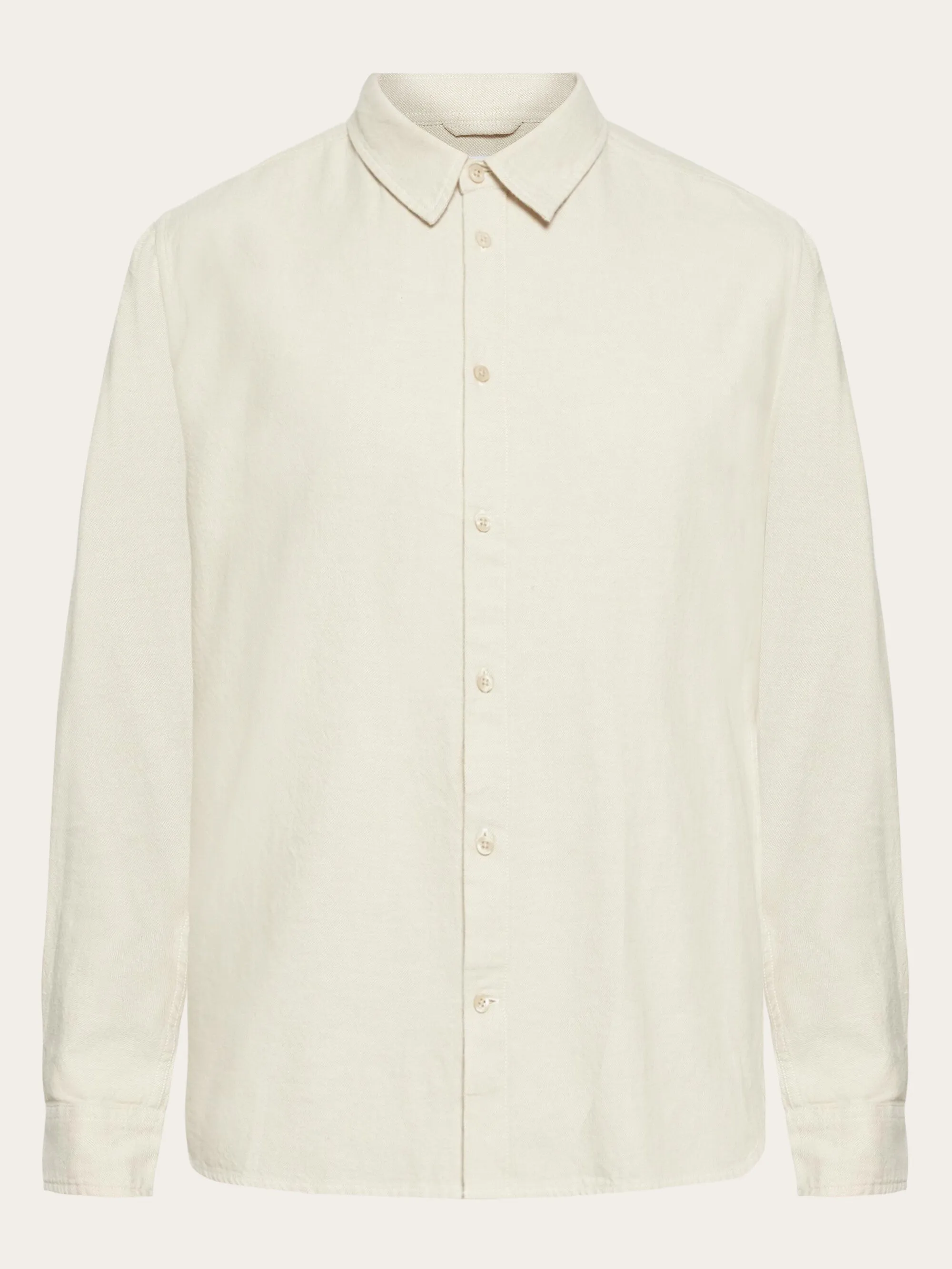 Organic Cotton Flannel Shirt GOTS - Light feather gray