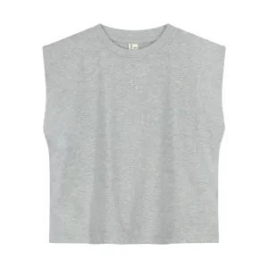 Organic Muscle Shirt "Grey Melange"