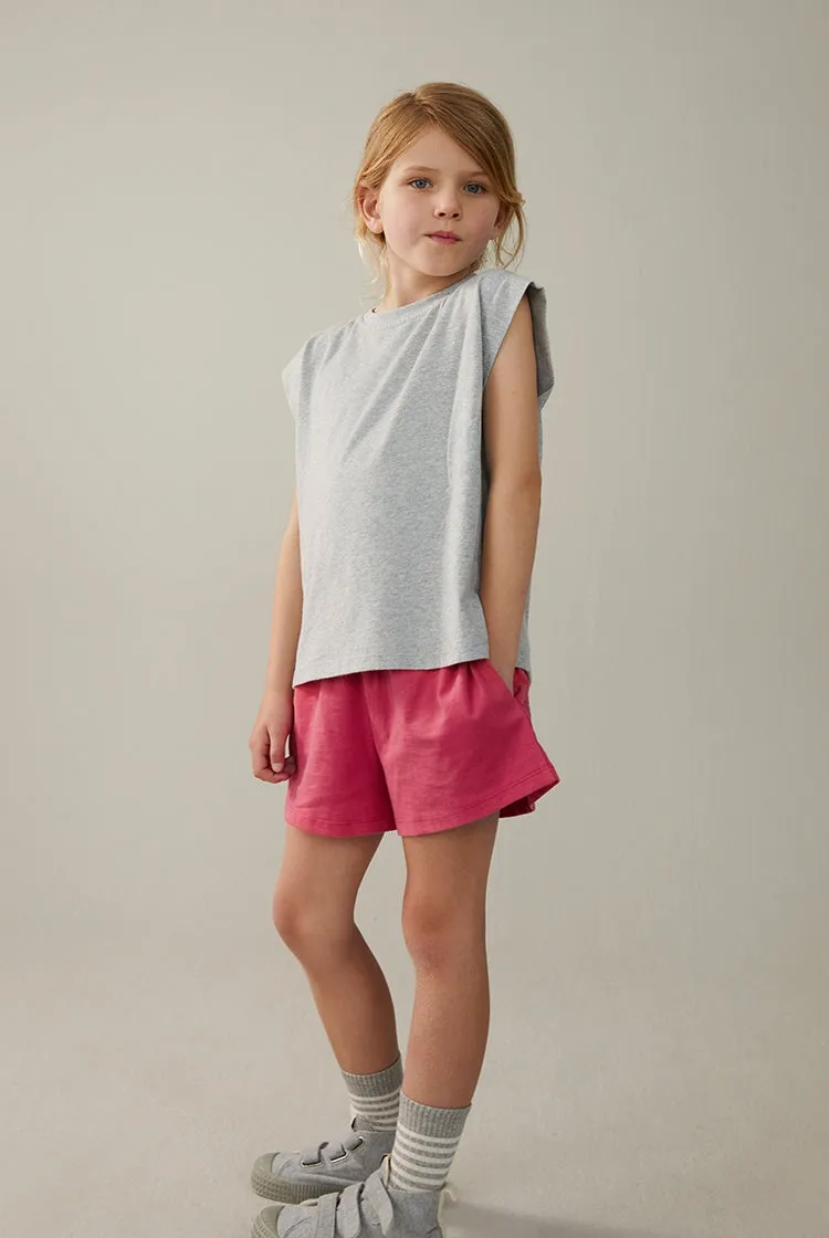 Organic Muscle Shirt "Grey Melange"
