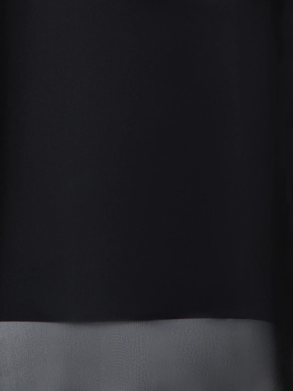 Oversize Blouse in Semi-Sheer Silk Georgette with Shadow Print