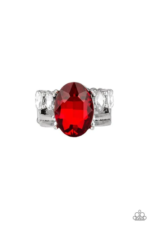 Paparazzi Ring ~ Shine Bright Like A Diamond - Red