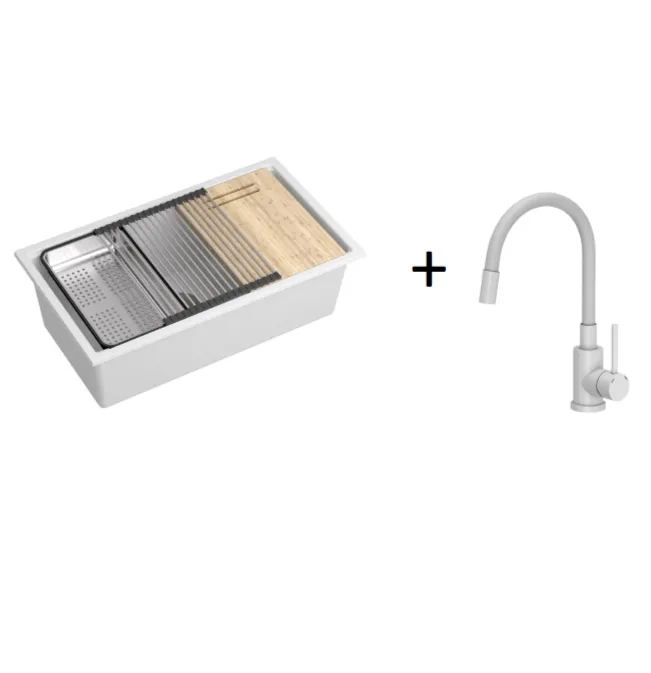Quadron Logan 120 White, topmount or undermount sink